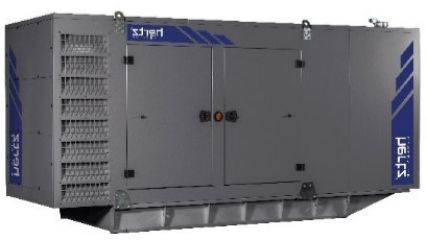 Дизельный генератор Hertz HG 400 CL в кожухе
