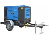 ТСС ЭД-250-Т400-2РКМ26 в шумозащитном кожухе на прицепе с АВР