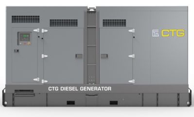 Дизельный генератор CTG 500C в кожухе с АВР